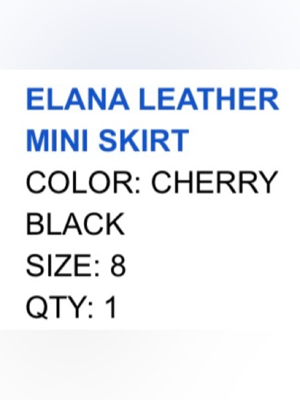 NWT—Alice + Olivia Red Leather Snake Print Skirt - Picture 5 of 5